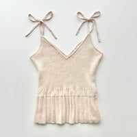 MARNI pink beige knit camisole