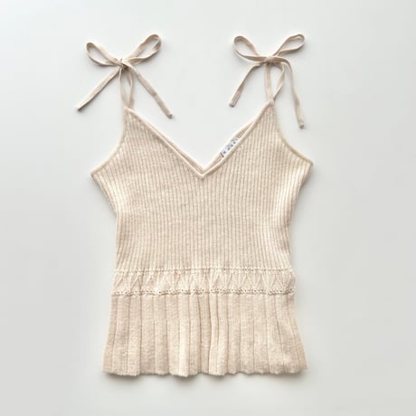 MARNI pink beige knit camisole