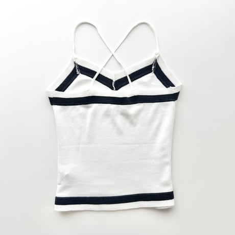 ARMANI bicolor cross camisole