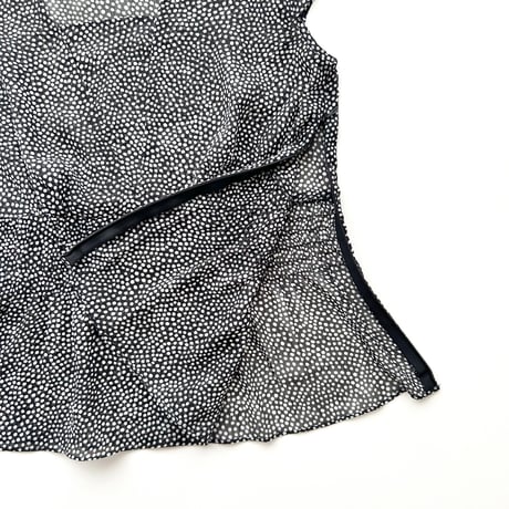 dot chiffon tunic