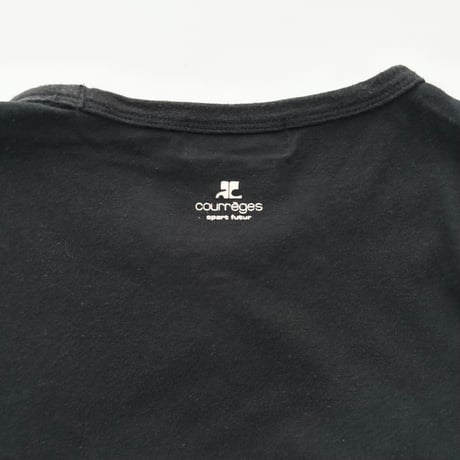 courreges black×white logo line T-shirts
