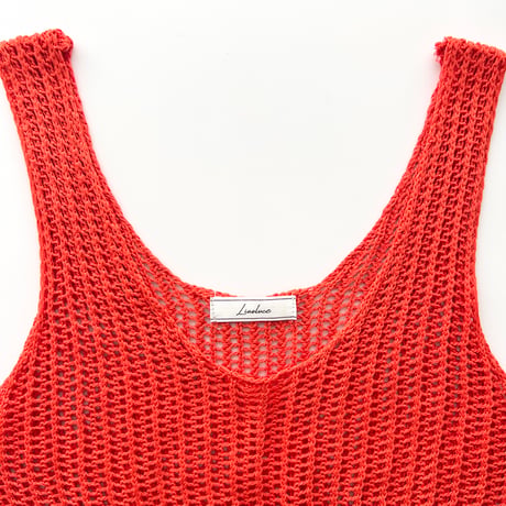 red knitted cropped knit tops