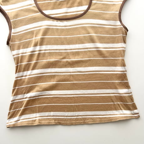 brown striped T-shirts