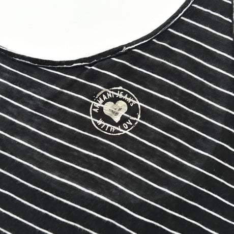 ARMANI striped asymmetry tunic