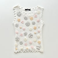 crochet flower tank top