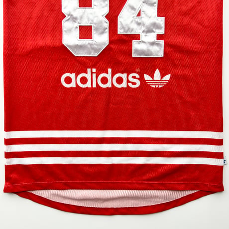 adidas red×white logo tank top