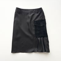 VIKTOR&WOLF black pocket silk skirt