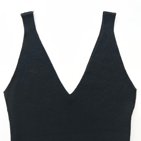made in Italy / black knit camisole