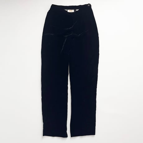 made in USA / black velour pants