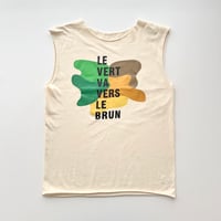 A.P.C. multi color logo tank top