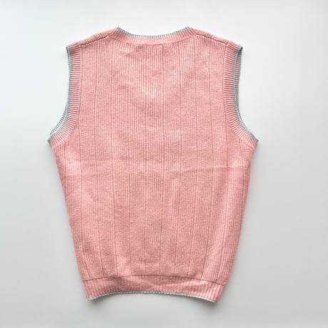 pink dog designed knit vest