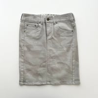 light gray camouflage tight skirt