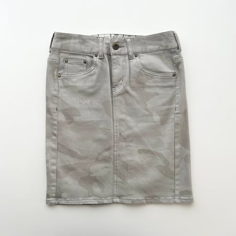 light gray camouflage tight skirt