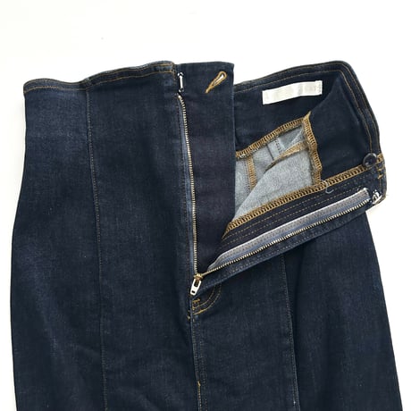 indigo denim mermaid skirt