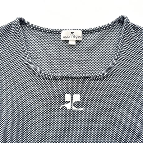 courreges navy logo T-shirts