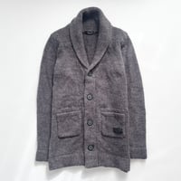 DKNY gray knit designed coat