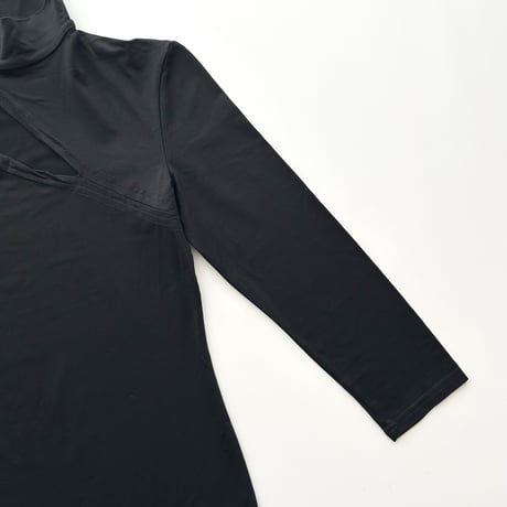 MORGAN black whole designed tops