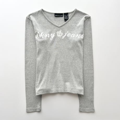 DKNY gray vis logo long sleeves