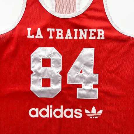adidas red×white logo tank top