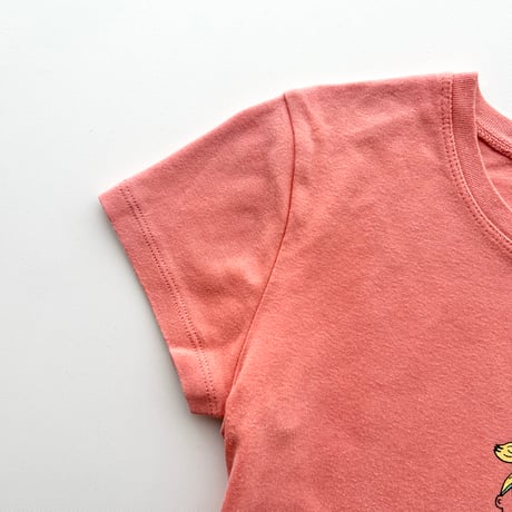 salmon pink printed T-shirts