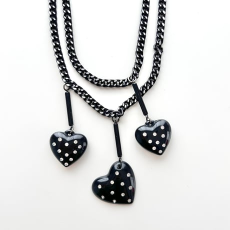 made in Italy / heart chain long necklace