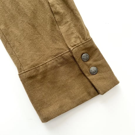 DIESEL khaki embroidery shirt