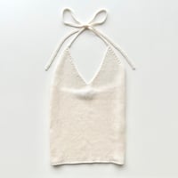 ivory glitter halter neck tops