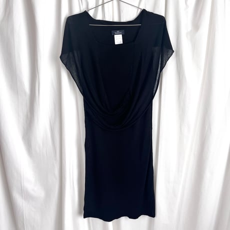 made in Italy / black designed dress