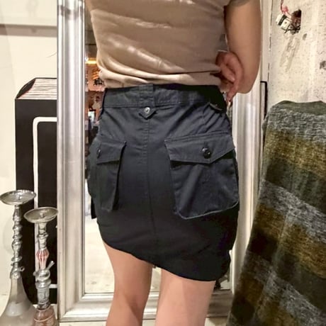 HYSTERIC GLAMOUR black cargo mini skirt