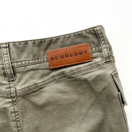 Burberry khaki cargo mini skirt