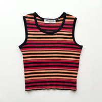 SONIA RYKIEL multi color striped tank top