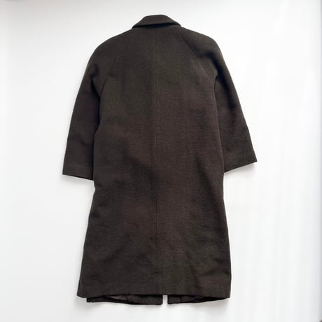 khaki wool long coat