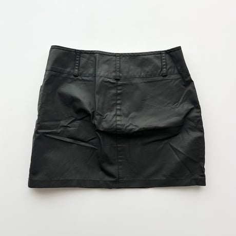 FENDI mat black mini skirt