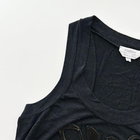 MaxMara dark gray stone tank top