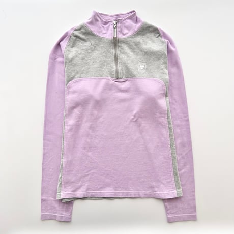 courreges gray × purple zip tops