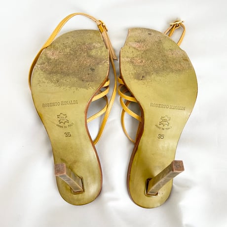 made in Italy / cord sandals 22.5cm