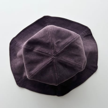 purple corduroy bucket hat
