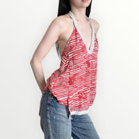 DIESEL asymmetry halter neck tops