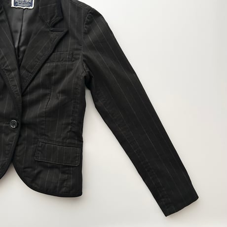 Ralph Lauren black stripe tailored jacket