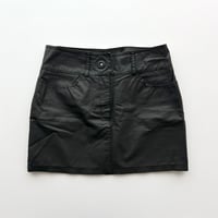 FENDI mat black mini skirt