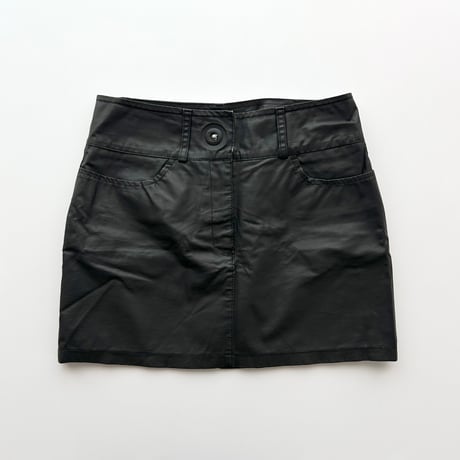 FENDI mat black mini skirt