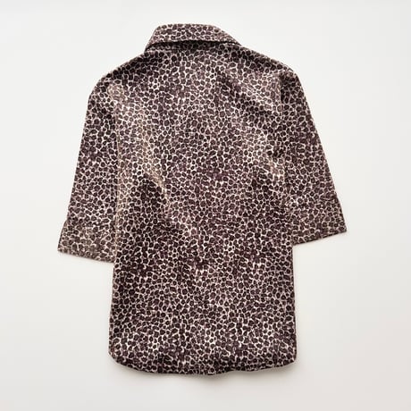 leopard glitter short sleeve shirt
