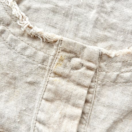beige suede line linen jacket