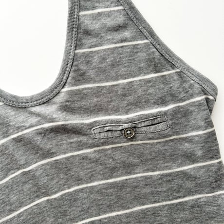 ALEXANDER WANG gray striped tank top