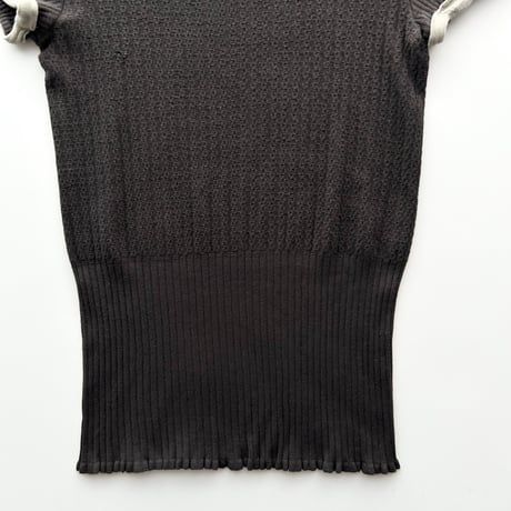 ARMANI gray piping designed T-shirts