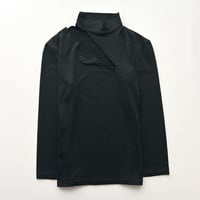 MORGAN black whole designed tops