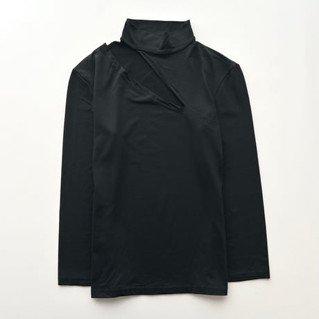 MORGAN black whole designed tops
