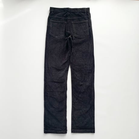 black corduroy straight pants