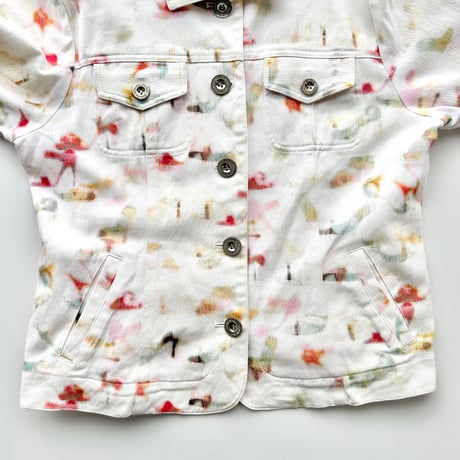 white paint designed jacket