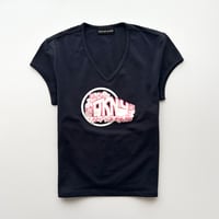 DKNY navy logo back open T-shirts